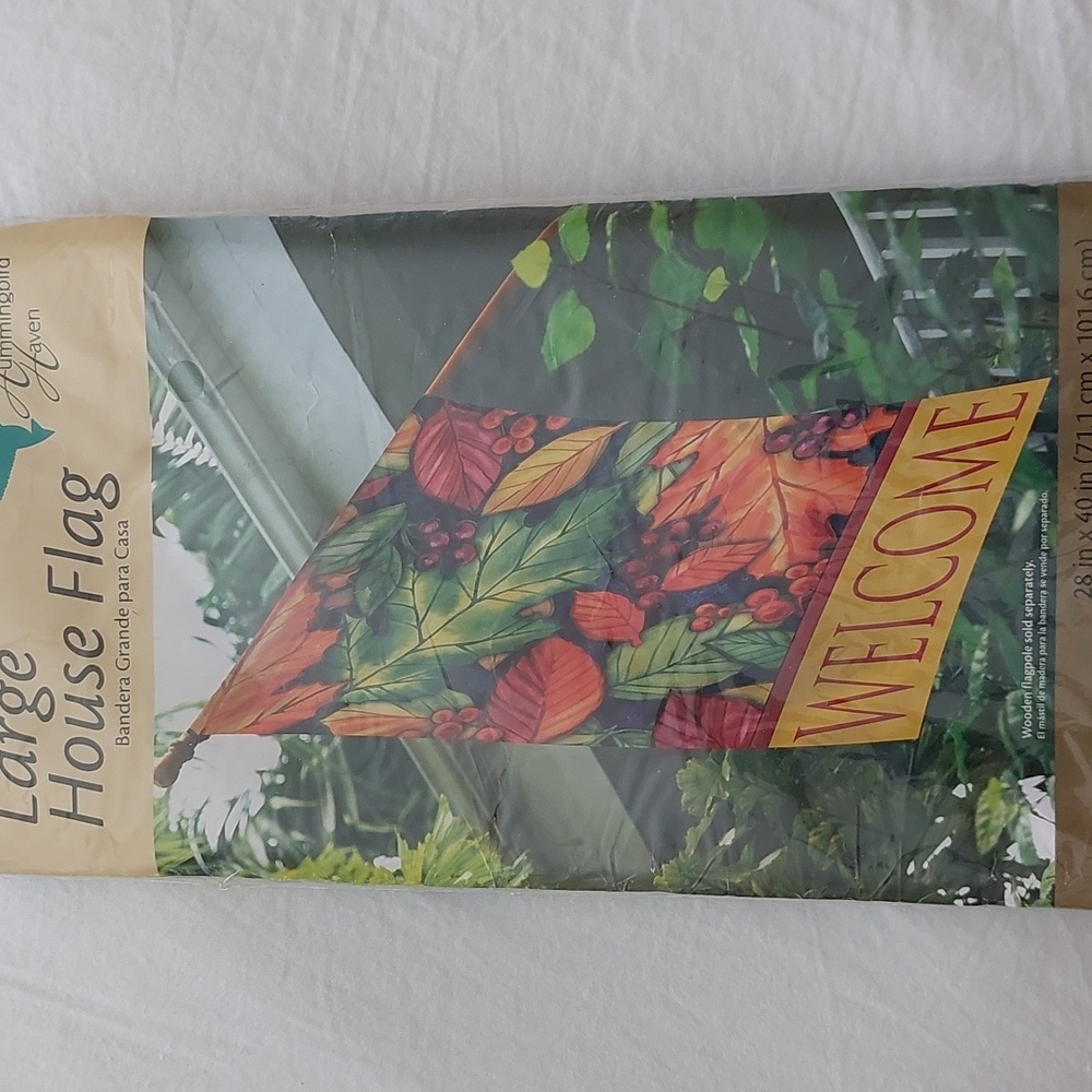 Large Autumn House Flag NEW